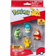 JAZWARES Battle Figur Set Krokel, Felori, Kwaks, Pikachu