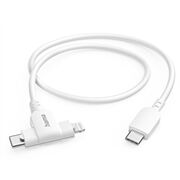 Hama 2in1 Ladekabel (1,5m) USB-C->USB-C/Lightning