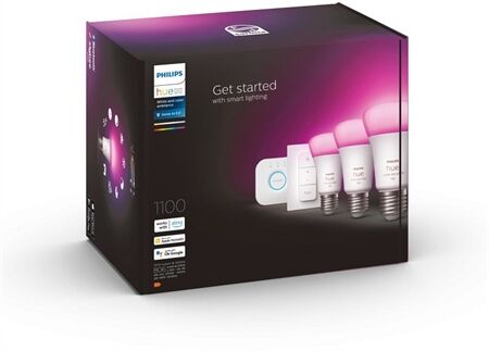 hue W&C Amb. 9W A60 E27 3er Pack