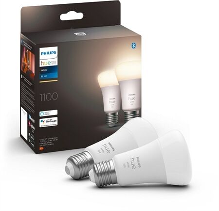 hue Wh. 9.5W A60 E27 2er Pack