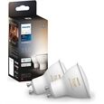 hue Wh. Amb. 4.3W GU10 2er Set