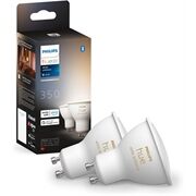 hue Wh. Amb. 4.3W GU10 2er Set