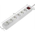 Hama 30384 6fach Stecker mit Schalter