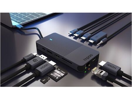 rapoo USB-C 12-in-1 Multiport Adapter