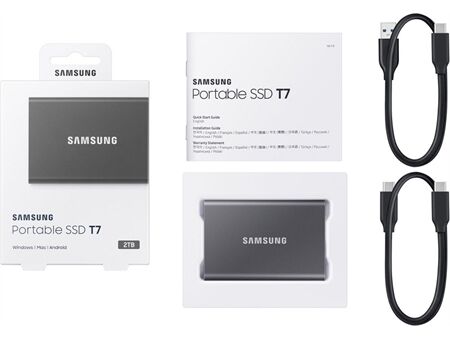 Samsung Portable SSD T7 2TB Titan Grey