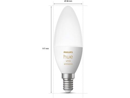 hue Wh. Amb. 5.2W B39 E14 2er Set