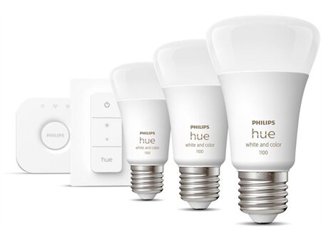 hue W&C Amb. 9W A60 E27 3er Pack