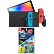 Nintendo Switch rot/b OLED+Super Mario Galaxy 1+2