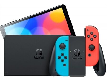 Nintendo Switch rot/b OLED+Super Mario Galaxy 1+2