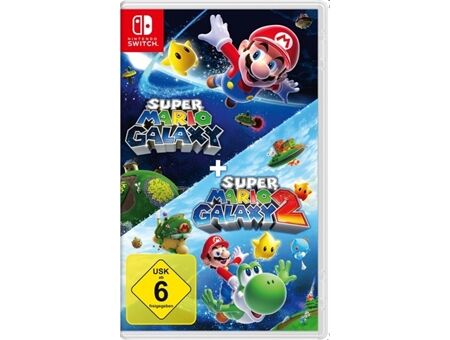 Nintendo Switch rot/b OLED+Super Mario Galaxy 1+2