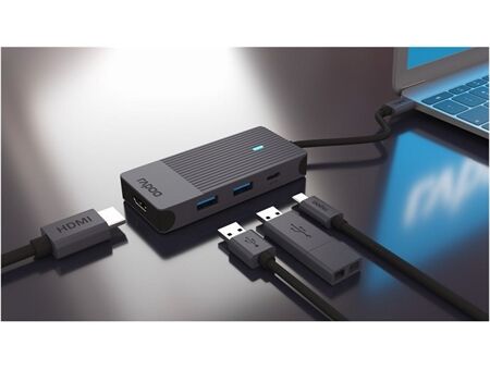 rapoo USB-C 4-in-1 Multiport Adapter