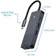 rapoo USB-C 8-in-1 Multiport Adapter