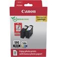 Canon PG-595/CL-586 Original Multipack + Fotopapier
