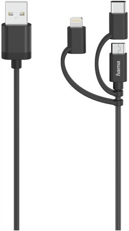 Hama 3in1 Micro-USB-Kabel – Praktisches Ladekabel Für Verschiedene Geräte
