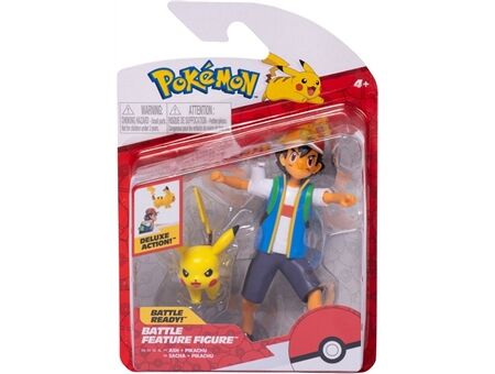 JAZWARES Feature Battle Figur Ash & Pikachu