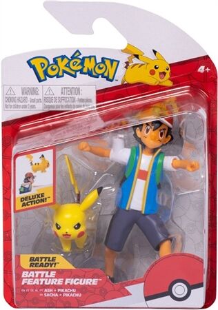 JAZWARES Feature Battle Figur Ash & Pikachu
