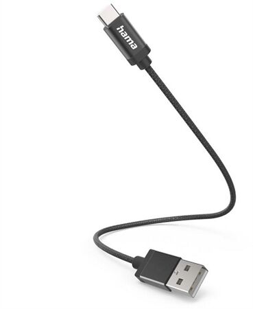 Hama Ladekabel USB-A>USB-C (0,2m)