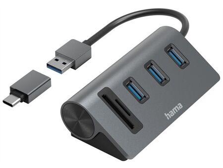 Hama USB-Hub/Kartenleser 5 Ports